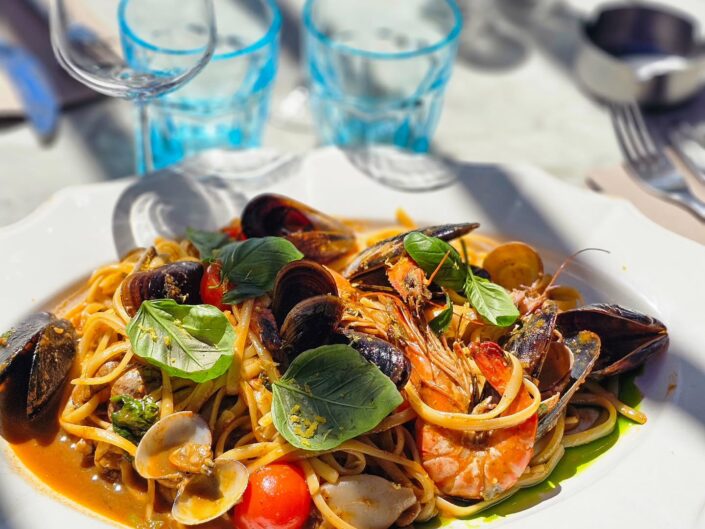 Linguines aux fruits de mer du restaurant L'Abordage