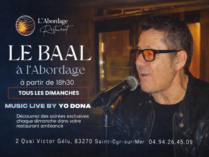 Affiche Le BAAL, soirée musique live le dimanche à L'Abordage